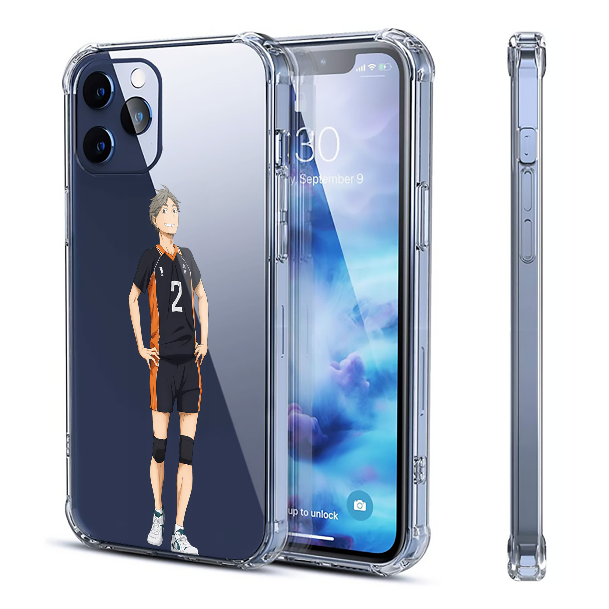 （画像用） ハイキュー!! Haikyu!! 【iPhone 12シリーズ対応】透明スマホケース（クリアソフトケース）